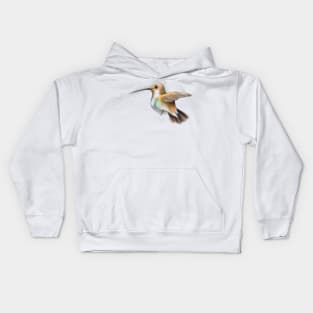 Cute Hummingbird Drawing Kids Hoodie